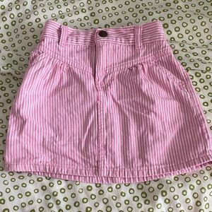 OshKosh B'gosh Pink and White Striped Mini Skirt